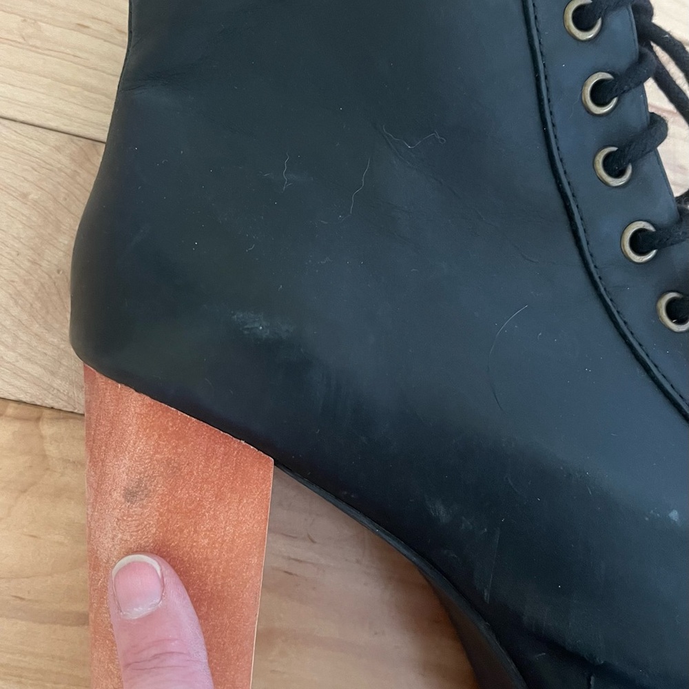 20% OFF 2+ BUNDLES! “Lita” Jeffrey Campbell Leather Boots. Black. Size 8M - Picture 7 of 12
